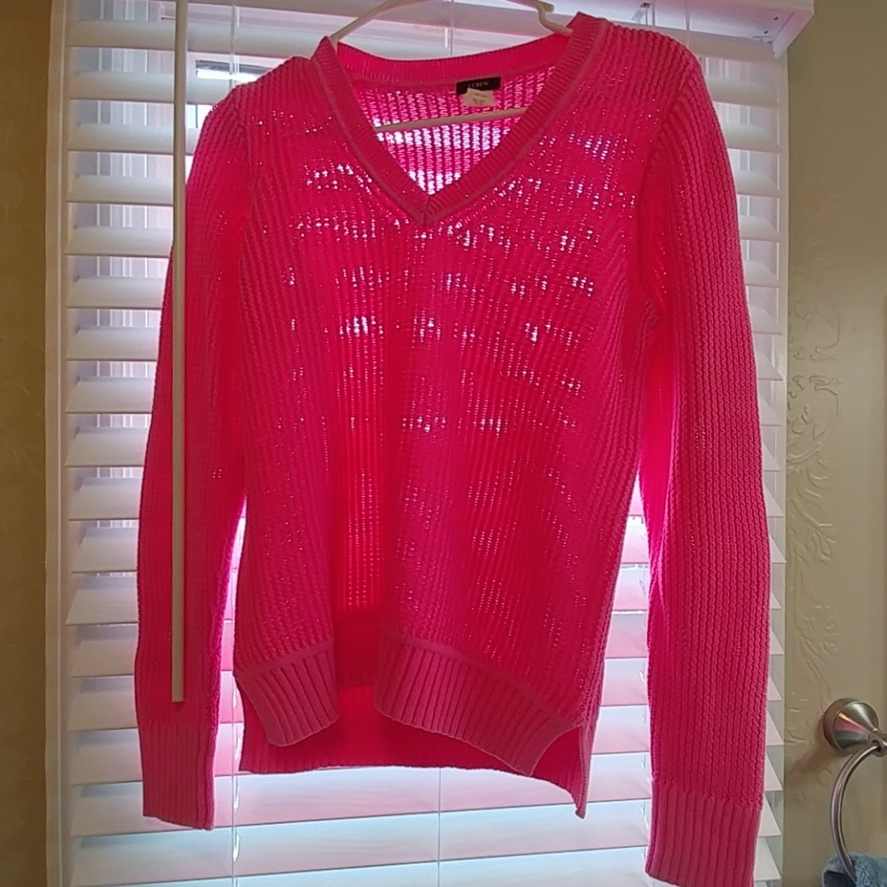 Pink Knit J.Crew Sweater